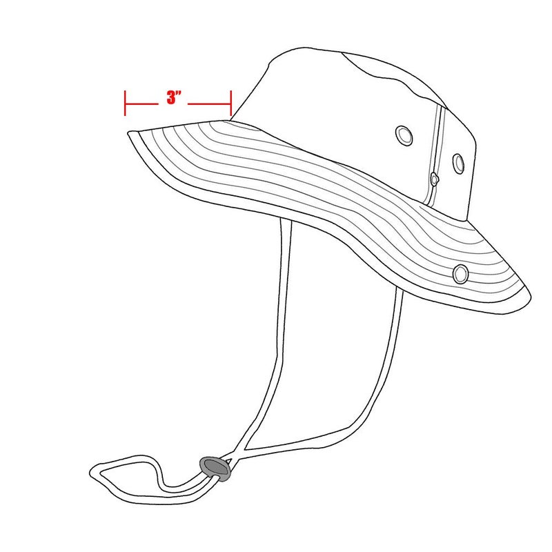 TZ Promise Bucket Hat Hiking Fishing Wide Brim UV Sun Protection Safari Unisex Boonie (Camel, Small/Medium) - Image 3
